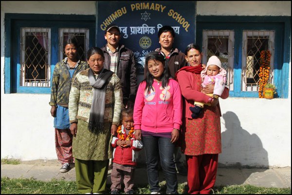 Teachers at Chhimbu school in 2013